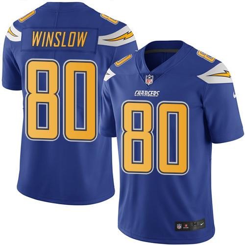 Nike Men & Women & Youth Chargers 80 Kellen Winslow Electric Blue Color Color Rush Limited Jersey,We sell and wholesale Nike Men & Women & Youth Chargers 80 Kellen Winslow Electric Blue Color Color Rush Limited Jersey on line form chian!